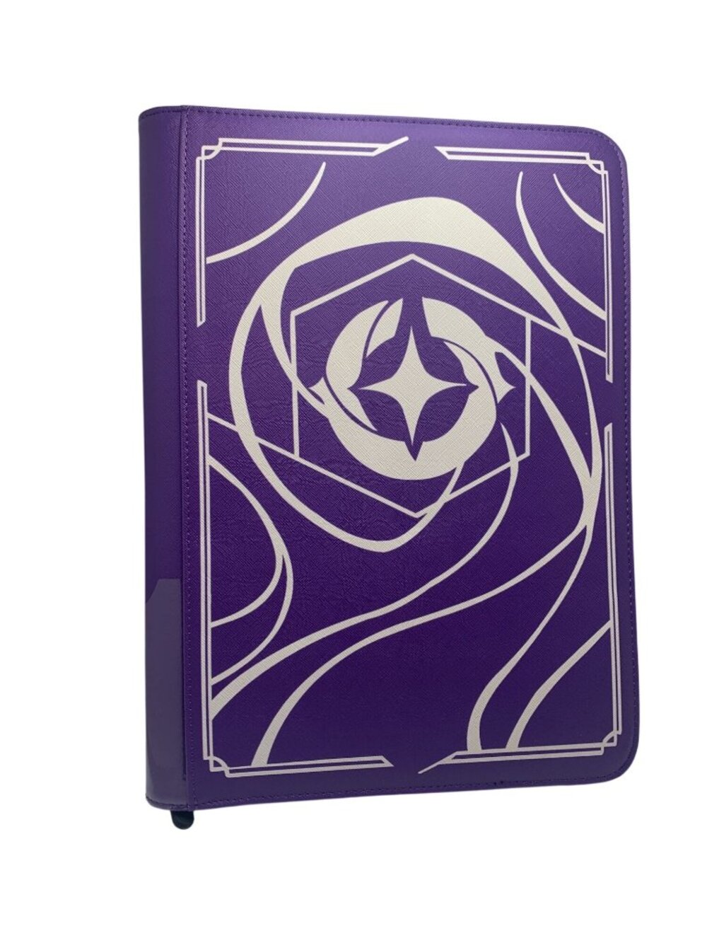 Purple Trading Card Binder With Playmat & Sleeves Star Design Holds 360 Cards Zi